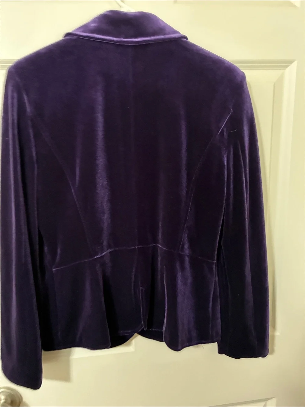 Women's Purple Velvet Blazer